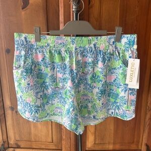 Lilly Pulitzer Luxeletic Pastel Print Shorts